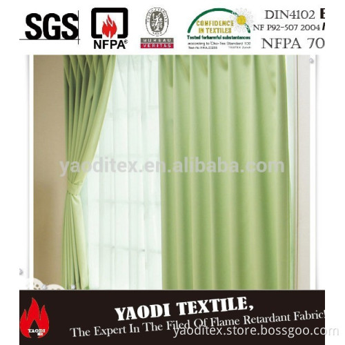 Wholesale fire retardant blackout fabric for window curtain